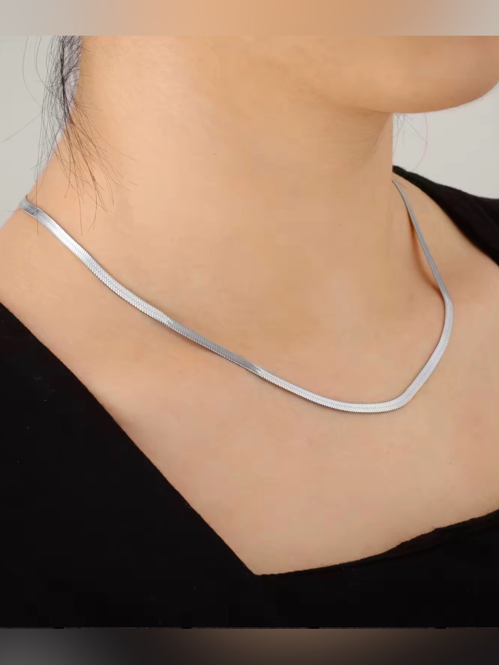 3mm Herringbone Necklace - Women’s Jewelry